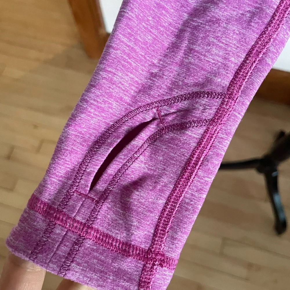 Lululemon Women's Pink Long Sleeve Athletic Top 6 Yoga Pilates Boho Y2K